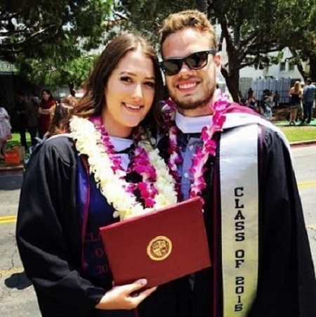 Emily Trebek's posed for a photo with her boyfriend during an graduation